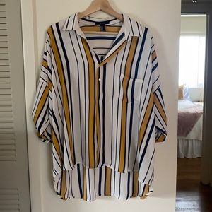 Oversized striped blouse